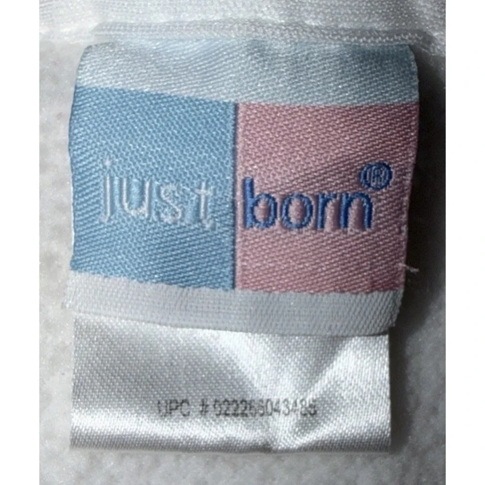 Just Born Plush White Thank Heaven for Little Boys Planes Baby Blanket 30x40